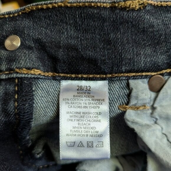 AeropOne Sizetale Mens Slim Blue Denim Jeans 28 waist 29 Length - Picture 10 of 13